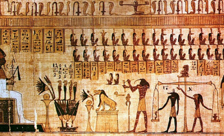Esempio di papiro egizio