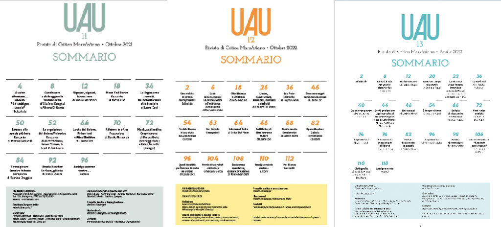 Un'Ambigua Utopia: sommari 11, 12, 13